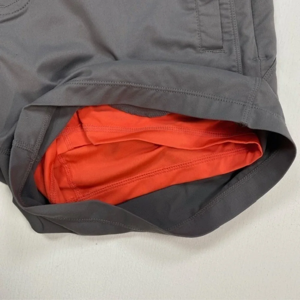 Birddogs Boom Classic Gray Athletic Shorts Orange Liner Mens Medium 7 Inseam